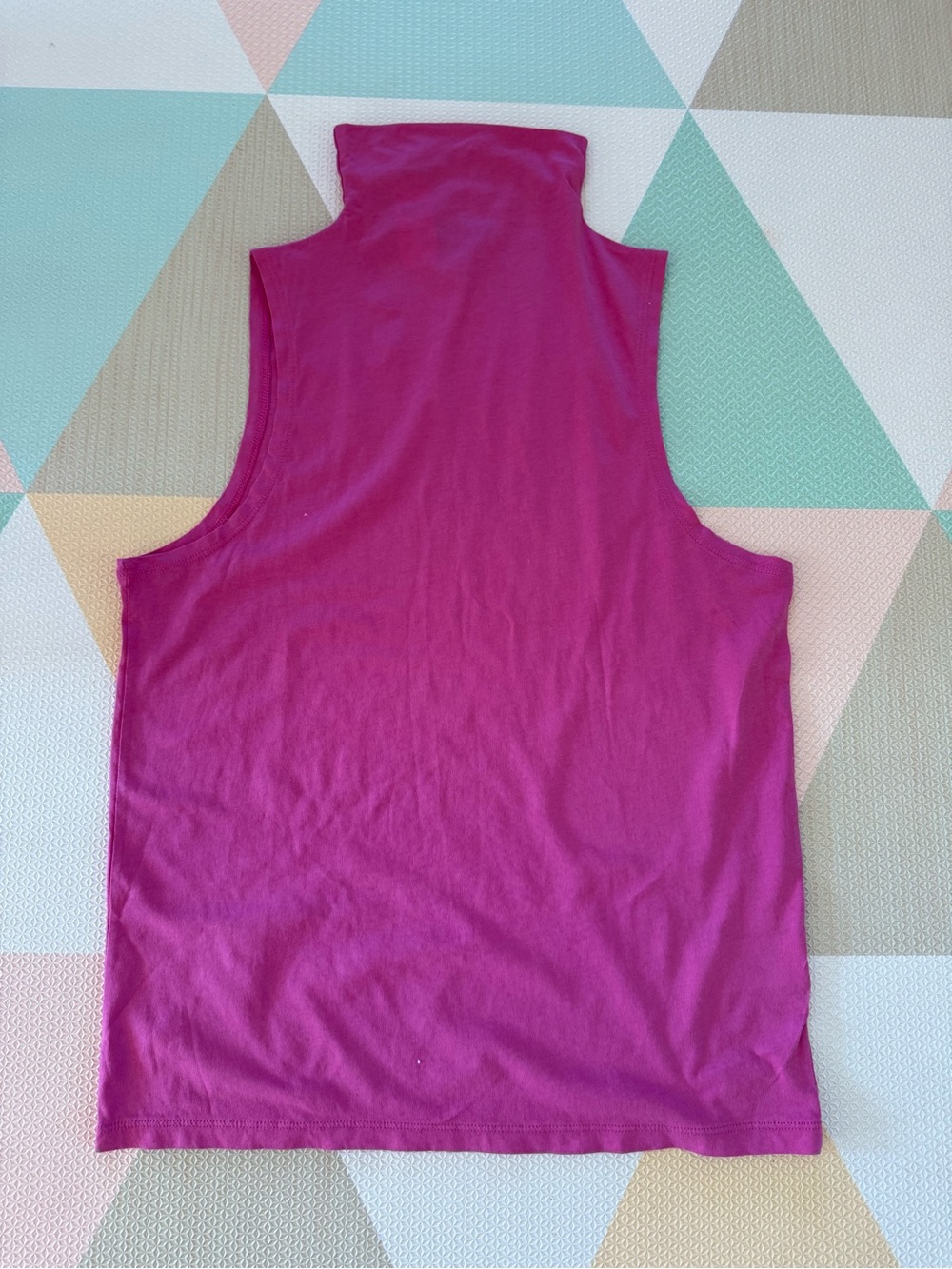 J. Crew Magenta Mock Neck Sleeveless Tank Size Medium NWT